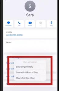 How to share location on the iphone