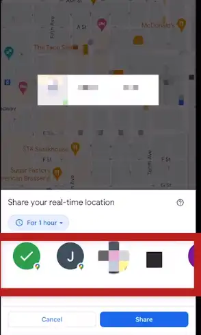 How to share location on the iphone