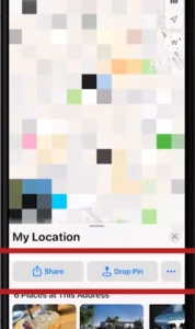 How to share location on the iphone